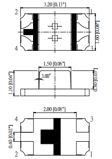 SMD1206/3216雙色發光二極管_3216二合壹_3216發光二極管