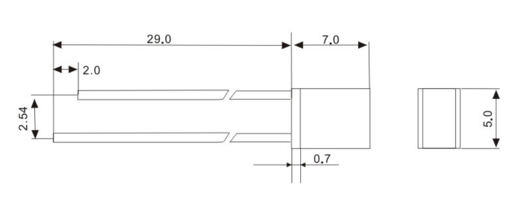 257方形紅發紅發光二極管_插件257發光二極管_直插257led發光二極管
