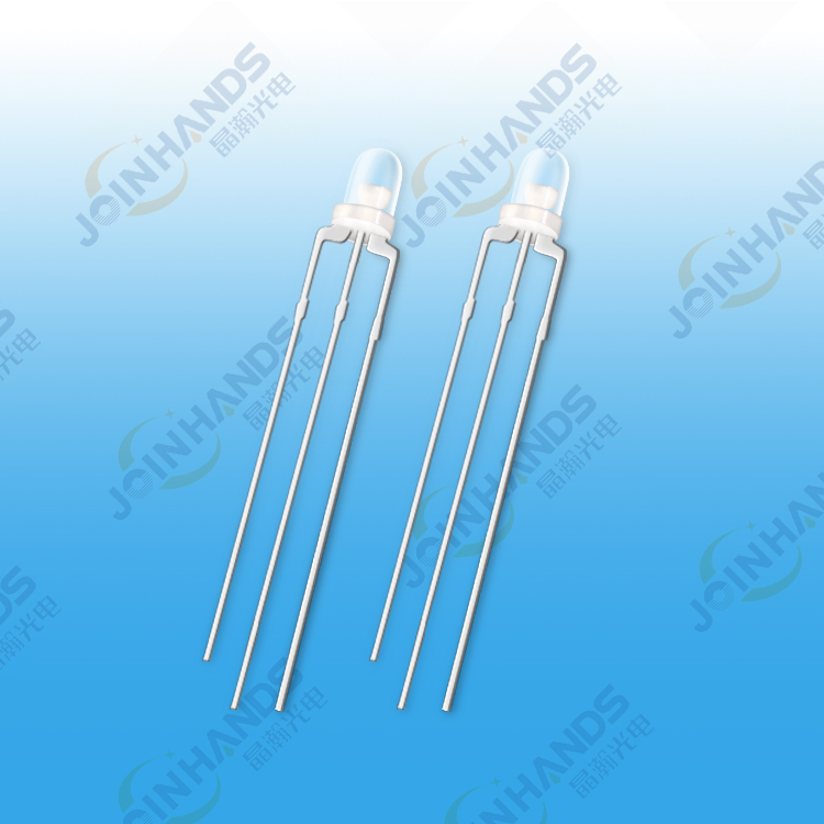 三色发光二极管的构造